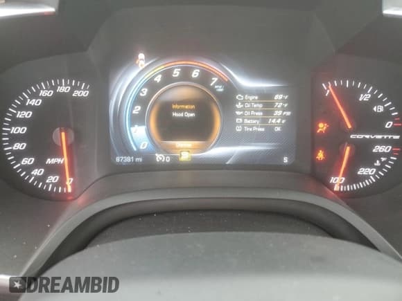 ✅ 2016 Chevrolet Corvette Z51 2LT • VIN: 1G1YJ2D77G5102274 • Lot: 79906764. Listed on Copart with 87,381 mi. Free auction sales archive from the USA and detailed vehicle history report at DreamBid. Image 9.