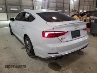 ✅ 2018 Audi S5 Sportback Prestige • VIN: WAUC4CF55JA120830 • Lot: 67305112. Listed on Copart with 26,163 mi. Free auction sales archive from the USA and detailed vehicle history report at DreamBid. Image 3.