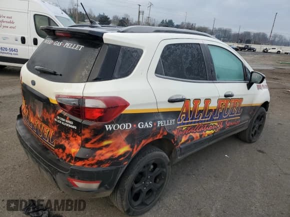 ✅ 2022 Ford EcoSport SES • VIN: MAJ6S3JL4NC458974 • Lot: 43041795. Listed on Copart with 37,771 mi. Free auction sales archive from the USA and detailed vehicle history report at DreamBid. Image 3.