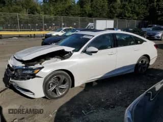 2018 Honda Accord EX-L z VIN 1HGCV1F54JA202134, wystawiony jako Copart lot #85326645 z przebiegiem 29 270 mil mil oraz Szkoda całkowita • Salvage title. Historia ofert i sprzedaży dostępna na DreamBid. Obrazek 1.