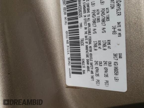 ✅ 2004 Dodge 1500 SLT • VIN: 1D7HA18NX4S586325 • Лот: 46174225. Опубликован ранее на Copart с пробегом 223 788 миль. Бесплатный доступ к архиву аукционных продаж из США и подробный отчёт об истории автомобиля на DreamBid. Изображение 12.