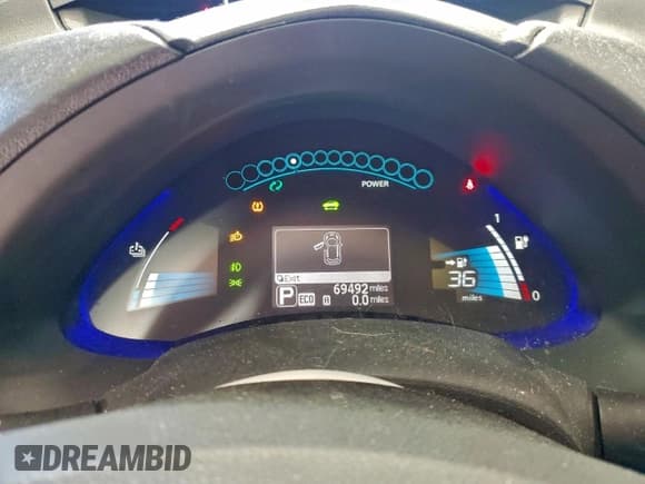 ✅ 2015 Nissan LEAF SL • VIN: 1N4AZ0CP4FC333074 • Lot: 95296585. Listed on Copart with 69,492 mi. Free auction sales archive from the USA and detailed vehicle history report at DreamBid. Image 9.