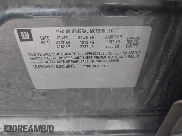 ✅ 2011 Cadillac CTS • VIN: 1G6DA5EY7B0159016 • Лот: 43644354. Опубликован ранее на IAAI с пробегом 133 688 миль. Бесплатный доступ к архиву аукционных продаж из США и подробный отчёт об истории автомобиля на DreamBid. Изображение 9.