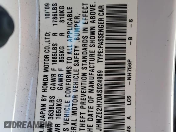 ✅ 2010 Honda Insight EX • VIN: JHMZE2H70AS024969 • Лот: 87423905. Опубликован ранее на Copart с пробегом 153 589 миль. Бесплатный доступ к архиву аукционных продаж из США и подробный отчёт об истории автомобиля на DreamBid. Изображение 12.