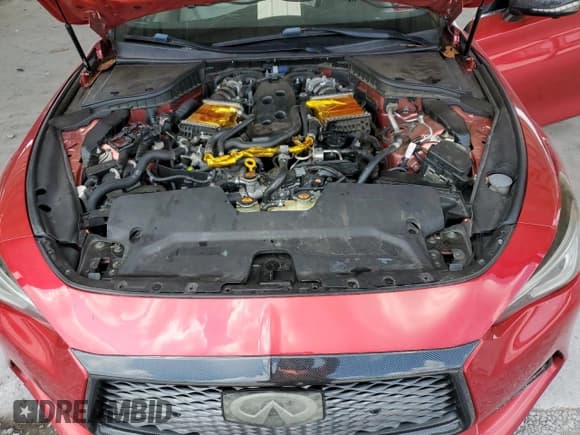 ✅ 2017 Infiniti Q60 Red Sport 400 • VIN: JN1FV7EK2HM610519 • Lot: 63462235. Listed on Copart with 100,560 mi. Free auction sales archive from the USA and detailed vehicle history report at DreamBid. Image 11.