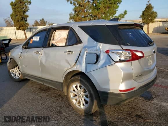 2019 Chevrolet Equinox LS with VIN 2GNAXHEV5K6201798, listed as a Copart auction lot 71724095 with 50,317 mi miles and Salvage title. Bid and sale history available at DreamBid. Image 2.