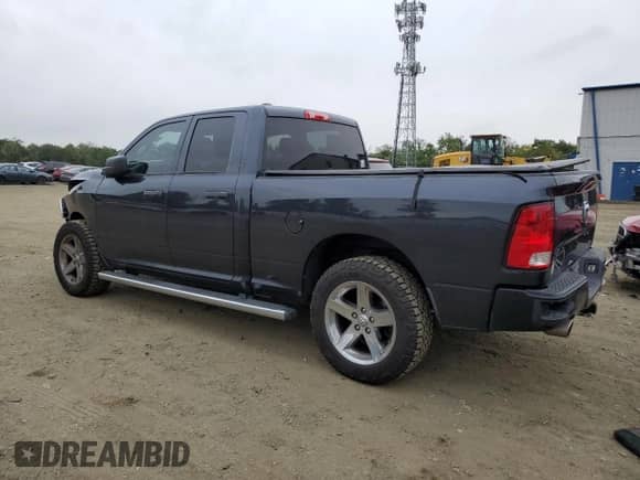 2015 Ram 1500 Express with VIN 1C6RR7FT2FS674064, listed as a Copart auction lot 80272535 with 117,063 mi miles and Salvage title. Bid and sale history available at DreamBid. Image 2.