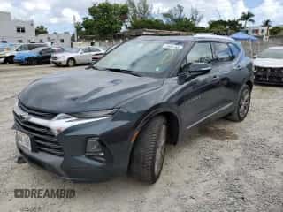 2019 Chevrolet Blazer Premier z VIN 3GNKBKRS2KS660806, wystawiony jako Copart lot #73326793 z przebiegiem 58 322 mil mil oraz . Historia ofert i sprzedaży dostępna na DreamBid. Obrazek 1.