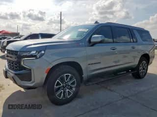 2024 Chevrolet Suburban Z71 z VIN 1GNSKDKD9RR402741, wystawiony jako Copart lot #61161505 z przebiegiem 12 491 mil mil oraz Szkoda całkowita • Salvage title. Historia ofert i sprzedaży dostępna na DreamBid. Obrazek 1.