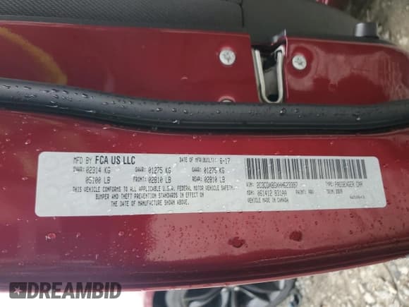 ✅ 2017 Dodge Charger SE • VIN: 2C3CDXBGXHH623397 • Lot: 87263275. Listed on Copart with 155,939 mi. Free auction sales archive from the USA and detailed vehicle history report at DreamBid. Image 12.