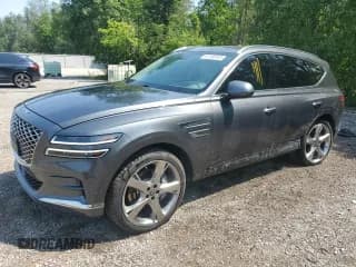 ✅ 2021 Genesis GV80 Advanced Plus • VIN: KMUHCESC3MU034024 • Лот: 61240345. Опубликован ранее на Copart с пробегом 97 502 миль. Бесплатный доступ к архиву аукционных продаж из США и подробный отчёт об истории автомобиля на DreamBid. Изображение 1.