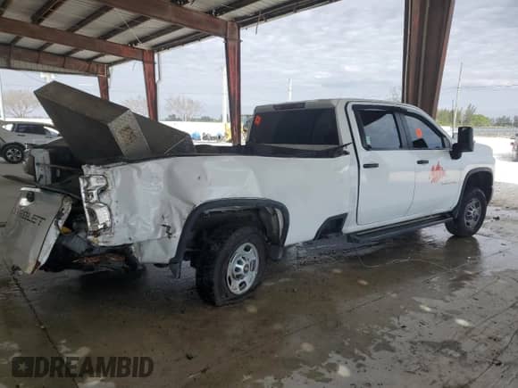 2022 Chevrolet Silverado 2500HD Work Truck with VIN 1GC1WLE78NF318155, listed as a Copart auction lot 49294385 with Not provided miles and Non repairable. Bid and sale history available at DreamBid. Image 3.