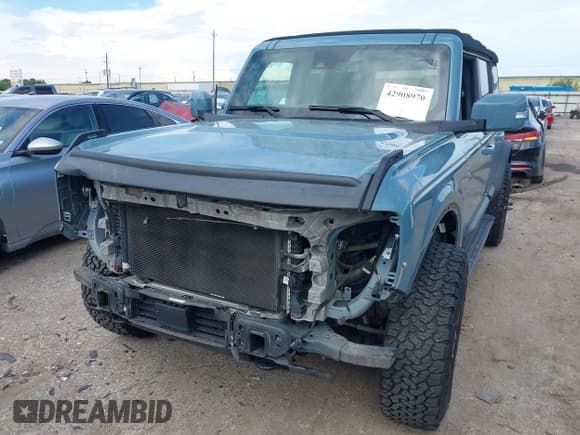 ✅ 2021 Ford Bronco • VIN: 1FMDE5BH1MLA94327 • Lot: 42908970. Listed on IAAI with Not provided. Free auction sales archive from the USA and detailed vehicle history report at DreamBid. Image 6.