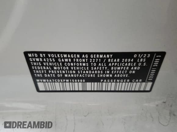 ✅ 2023 Volkswagen Golf GTI 40th Anniversary Edition • VIN: WVW9A7CDXPW158980 • Лот: 68697235. Опубликован ранее на Copart с пробегом 22 030 миль. Бесплатный доступ к архиву аукционных продаж из США и подробный отчёт об истории автомобиля на DreamBid. Изображение 13.