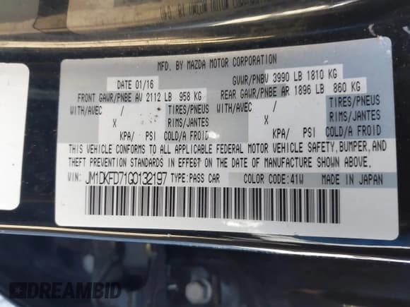 ✅ 2016 Mazda CX-3 Grand Touring • VIN: JM1DKFD71G0132197 • Lot: 43530454. Listed on IAAI with 109,788 mi. Free auction sales archive from the USA and detailed vehicle history report at DreamBid. Image 9.