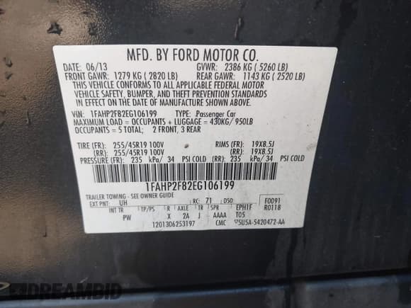 ✅ 2014 Ford Taurus Limited • VIN: 1FAHP2F82EG106199 • Lot: 43494102. Wystawiony na IAAI z przebiegiem 137 926 mil. Bezpłatny archiwum sprzedaży aukcyjnych z USA i szczegółowy raport historii pojazdu na DreamBid. Zdjęcie 9.