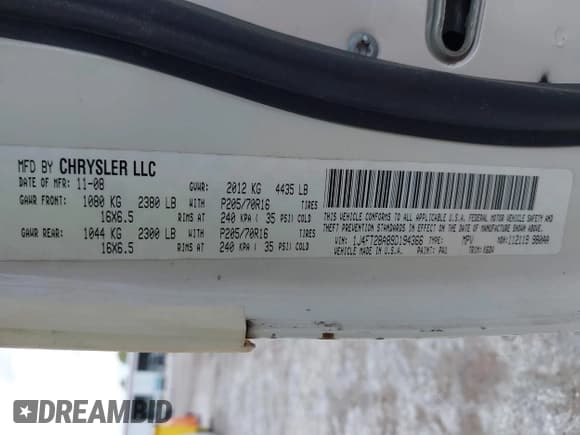 ✅ 2009 Jeep Patriot Sport • VIN: 1J4FT28A89D194366 • Лот: 42960863. Опубликован ранее на IAAI с пробегом 59 468 миль. Бесплатный доступ к архиву аукционных продаж из США и подробный отчёт об истории автомобиля на DreamBid. Изображение 9.