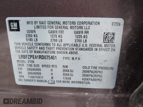 ✅ 2024 Buick Envision Sport Touring • VIN: LRBFZPE41RD075461 • Лот: 42284905. Опубликован ранее на IAAI с пробегом 9 146 миль. Бесплатный доступ к архиву аукционных продаж из США и подробный отчёт об истории автомобиля на DreamBid. Изображение 9.