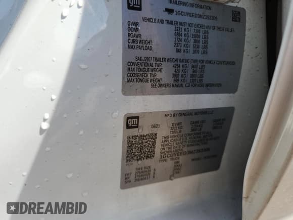 ✅ 2021 Chevrolet Silverado 1500 RST • VIN: 1GCUYEED3MZ353305 • Lot: 70902515. Listed on Copart with 63,378 mi. Free auction sales archive from the USA and detailed vehicle history report at DreamBid. Image 12.