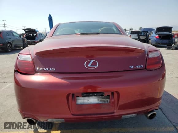 ✅ 2007 Lexus SC 430 • VIN: JTHFN45Y179016164 • Lot: 62479015. Listed on Copart with 78,164 mi. Free auction sales archive from the USA and detailed vehicle history report at DreamBid. Image 6.