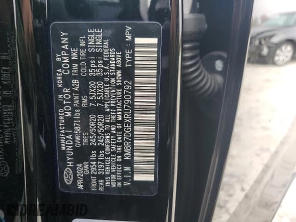 ✅ 2024 Hyundai Palisade Calligraphy • VIN: KM8R7DGEXRU790792 • Lot: 78779164. Wystawiony na Copart z przebiegiem 3 753 mil. Bezpłatny archiwum sprzedaży aukcyjnych z USA i szczegółowy raport historii pojazdu na DreamBid. Zdjęcie 13.