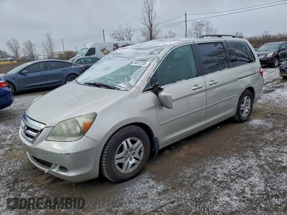 ✅ 2005 Honda Odyssey EX-L • VIN: 5FNRL38665B508443 • Lot: 94672235. Listed on Copart with 217,281 mi. Free auction sales archive from the USA and detailed vehicle history report at DreamBid. Image 1.