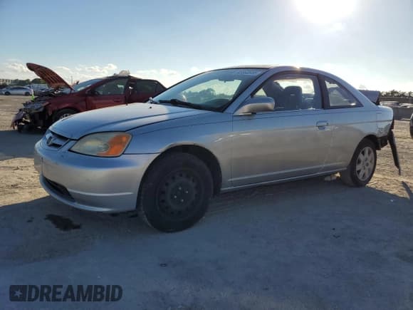 ✅ 2001 Honda Civic EX • VIN: 1HGEM22961L104091 • Лот: 93390985. Опубликован ранее на Copart с пробегом 133 015 миль. Бесплатный доступ к архиву аукционных продаж из США и подробный отчёт об истории автомобиля на DreamBid. Изображение 1.