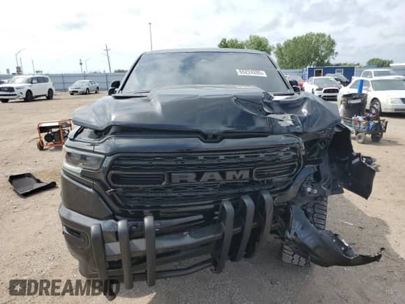 2021 Ram 1500 Limited with VIN 1C6SRFHT4MN650708, listed as a Copart auction lot 65224285 with 37,940 mi miles and Salvage title. Bid and sale history available at DreamBid. Image 5.