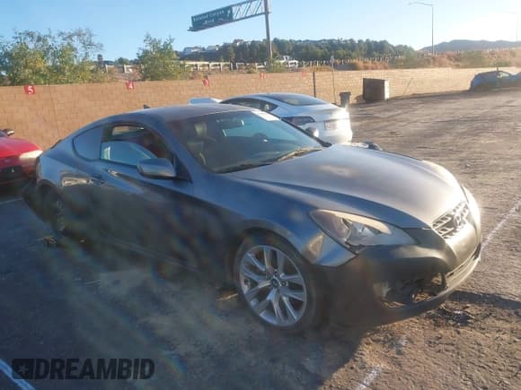 ✅ 2012 Hyundai Genesis Coupe Premium • VIN: KMHHT6KD7CU067488 • Lot: 43550616. Listed on IAAI with 190,775 mi. Free auction sales archive from the USA and detailed vehicle history report at DreamBid. Image 1.
