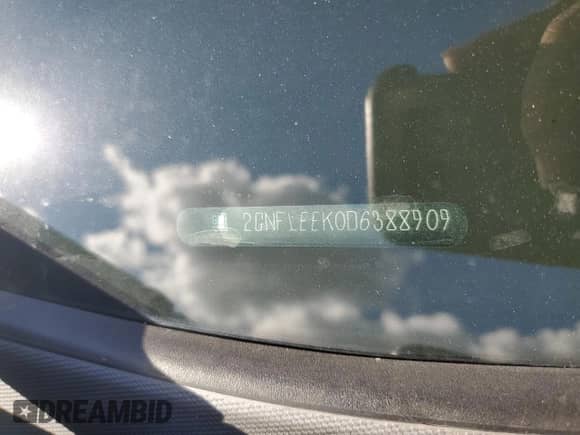 2013 Chevrolet Equinox LT z VIN 2GNFLEEK0D6388909, wystawiony jako Copart lot #85877615 z przebiegiem 99 003 mil mil oraz Szkoda całkowita • Salvage title. Historia ofert i sprzedaży dostępna na DreamBid. Obrazek 13.