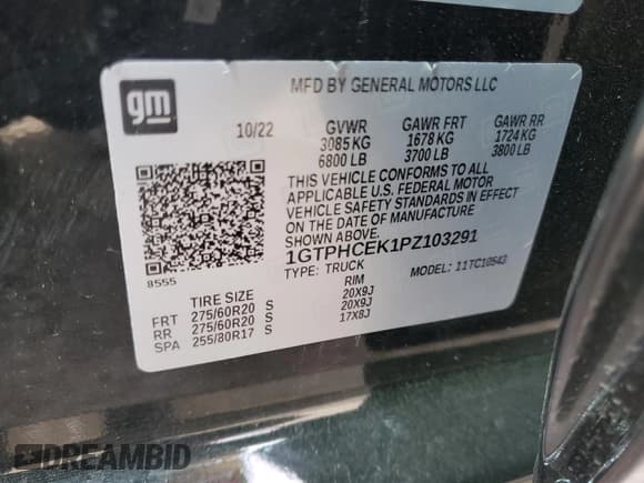 ✅ 2023 GMC Sierra 1500 Elevation • VIN: 1GTPHCEK1PZ103291 • Lot: 50398365. Listed on Copart with 18,360 mi. Free auction sales archive from the USA and detailed vehicle history report at DreamBid. Image 14.