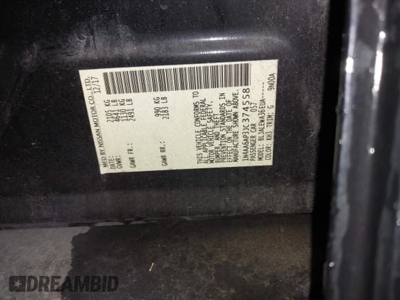 ✅ 2018 Nissan Maxima SV • VIN: 1N4AA6AP3JC374558 • Lot: 42873972. Listed on IAAI with 145,333 mi. Free auction sales archive from the USA and detailed vehicle history report at DreamBid. Image 9.