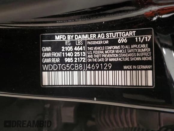 ✅ 2018 Mercedes-Benz GLA 45 AMG • VIN: WDDTG5CB8JJ469129 • Lot: 41602705. Listed on Copart with 82,253 mi. Free auction sales archive from the USA and detailed vehicle history report at DreamBid. Image 14.