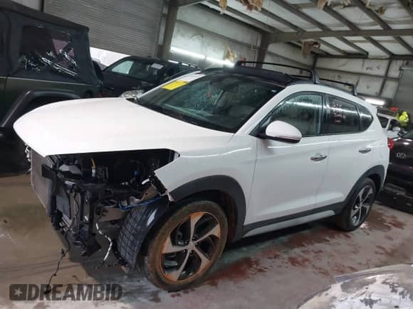 2018 Hyundai Tucson Limited with VIN KM8J33A21JU622755, listed as a IAAI auction lot 41545445 with 53,971 mi miles and . Bid and sale history available at DreamBid. Image 15.