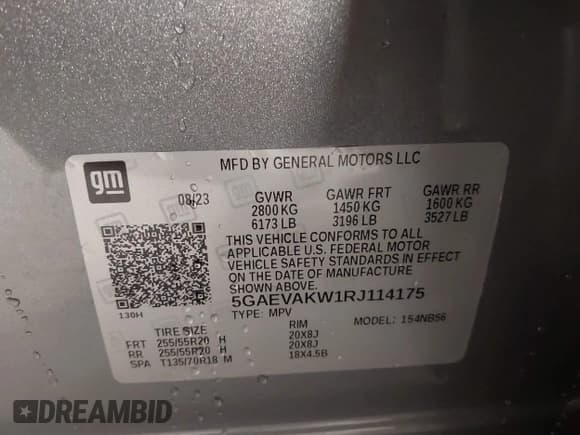 ✅ 2024 Buick Enclave Essence • VIN: 5GAEVAKW1RJ114175 • Lot: 41137442. Listed on IAAI with 12,236 mi. Free auction sales archive from the USA and detailed vehicle history report at DreamBid. Image 9.