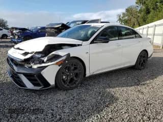 2025 Hyundai Elantra N Line with VIN KMHLR4DF2SU948934, listed as a Copart auction lot 71743225 with 2,482 mi miles and Salvage title. Bid and sale history available at DreamBid. Image 1.