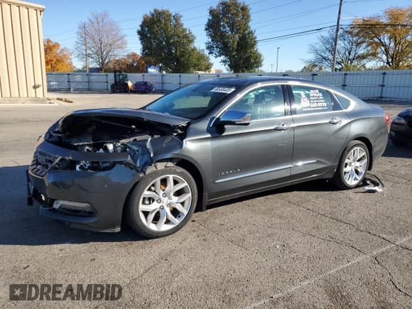 ✅ 2019 Chevrolet Impala Premier • VIN: 2G1105S31K9110498 • Лот: 90868405. Опубликован ранее на Copart с пробегом 135 157 миль. Бесплатный доступ к архиву аукционных продаж из США и подробный отчёт об истории автомобиля на DreamBid. Изображение 1.