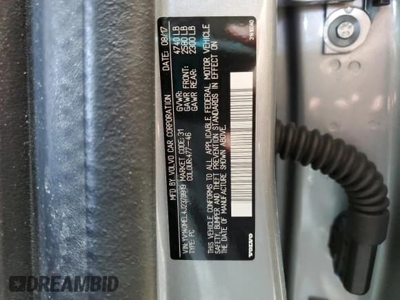 ✅ 2018 Volvo V60 Dynamic • VIN: YV140MEL4J2379919 • Лот: 47984895. Опубликован ранее на Copart с пробегом 84 059 миль. Бесплатный доступ к архиву аукционных продаж из США и подробный отчёт об истории автомобиля на DreamBid. Изображение 13.