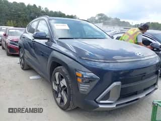 2024 Hyundai Kona Limited with VIN KM8HE3A30RU098592, listed as a IAAI auction lot 43131869 with 20,458 mi miles and . Bid and sale history available at DreamBid. Image 1.