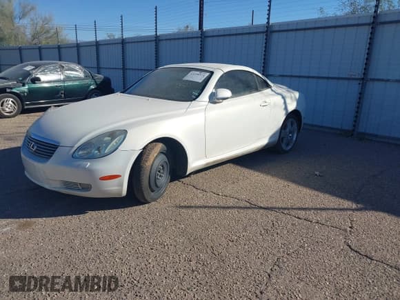 ✅ 2002 Lexus SC 430 • VIN: JTHFN48Y120014603 • Lot: 43298974. Wystawiony na IAAI z przebiegiem Nie podano. Bezpłatny archiwum sprzedaży aukcyjnych z USA i szczegółowy raport historii pojazdu na DreamBid. Zdjęcie 2.