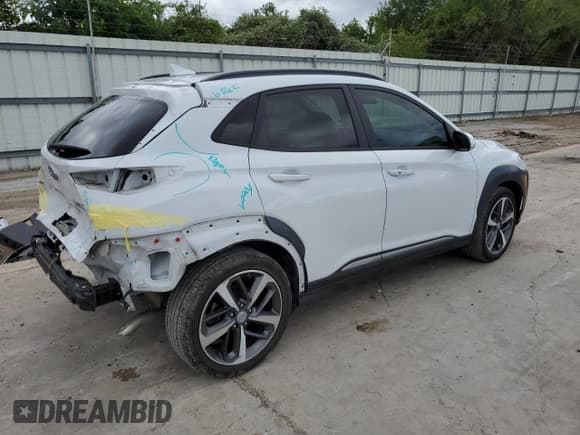 ✅ 2021 Hyundai Kona Limited • VIN: KM8K33A54MU654554 • Лот: 70360664. Опубликован ранее на Copart с пробегом 40 141 миль. Бесплатный доступ к архиву аукционных продаж из США и подробный отчёт об истории автомобиля на DreamBid. Изображение 3.