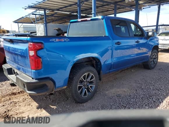 2022 Chevrolet Silverado 1500 Work Truck z VIN 1GCPDAEK0NZ523055, wystawiony jako Copart lot #49740185 z przebiegiem 56 382 mil mil oraz Szkoda całkowita • Salvage title. Historia ofert i sprzedaży dostępna na DreamBid. Obrazek 3.