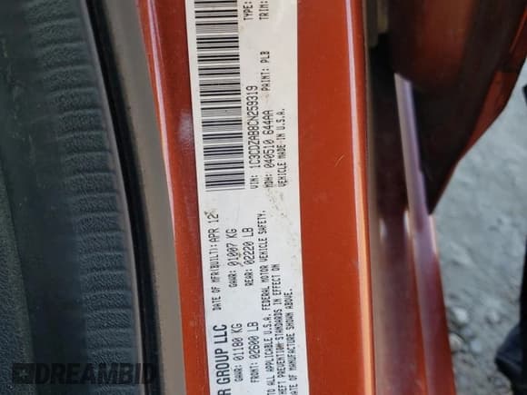 ✅ 2012 Dodge Avenger SE • VIN: 1C3CDZAB8CN259319 • Lot: 84446894. Wystawiony na Copart z przebiegiem Nie podano. Bezpłatny archiwum sprzedaży aukcyjnych z USA i szczegółowy raport historii pojazdu na DreamBid. Zdjęcie 13.