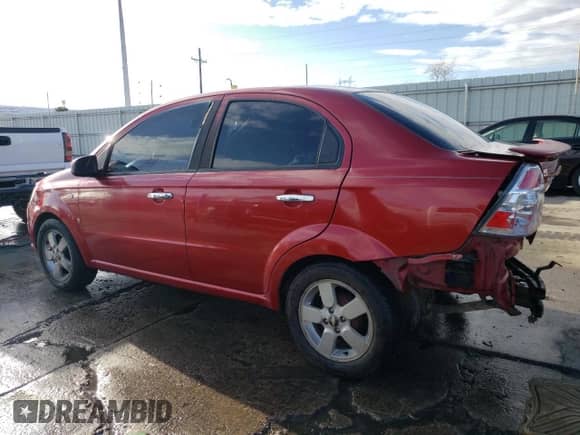 2008 Chevrolet Aveo LT z VIN KL1TG56678B234984, wystawiony jako Copart lot #42858505 z przebiegiem Nie podano mil oraz Szkoda całkowita • Salvage title. Historia ofert i sprzedaży dostępna na DreamBid. Obrazek 2.
