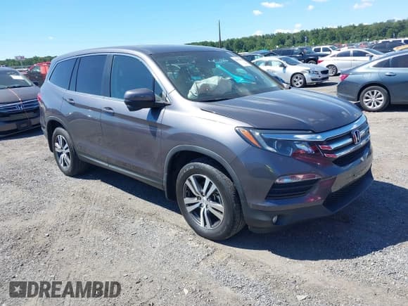 ✅ 2018 Honda Pilot EX-L • VIN: 5FNYF6H54JB063769 • Lot: 43058335. Listed on IAAI with 95,054 mi. Free auction sales archive from the USA and detailed vehicle history report at DreamBid. Image 1.
