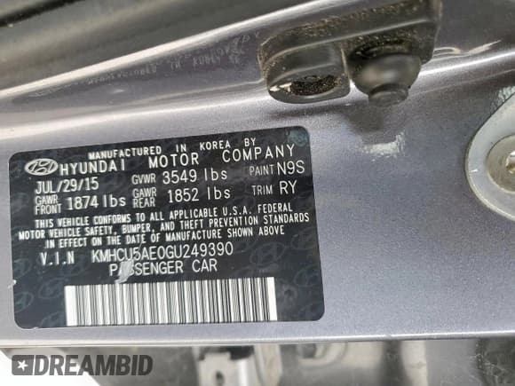✅ 2016 Hyundai Accent Sport • VIN: KMHCU5AE0GU249390 • Лот: 68702255. Опубликован ранее на Copart с пробегом 117 668 миль. Бесплатный доступ к архиву аукционных продаж из США и подробный отчёт об истории автомобиля на DreamBid. Изображение 12.