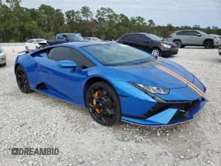 ✅ 2023 Lamborghini Huracan Tecnica • VIN: ZHWUB6ZF8PLA25088 • Lot: 79305414. Wystawiony na Copart z przebiegiem 4 898 mil. Bezpłatny archiwum sprzedaży aukcyjnych z USA i szczegółowy raport historii pojazdu na DreamBid. Zdjęcie 4.