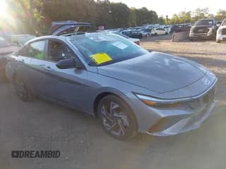 ✅ 2025 Hyundai Elantra SEL Sport • VIN: KMHLM4DG6SU933179 • Lot: 43275340. Listed on IAAI with 44 mi. Free auction sales archive from the USA and detailed vehicle history report at DreamBid. Image 1.