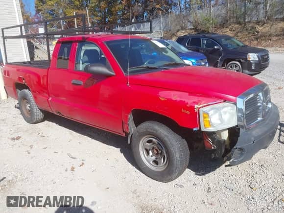 2006 Dodge Dakota ST with VIN 1D7HE22K96S559970, listed as a IAAI auction lot 43549798 with 128,254 mi miles and . Bid and sale history available at DreamBid. Image 1.