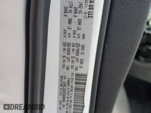 2017 Dodge Durango GT с VIN 1C4RDJDG6HC848094, выставлен на аукционе Copart как лот 91243335 с пробегом 156 812 миль миль и Чистый • Clean title. История ставок и продаж доступна на DreamBid. Изображение 13.